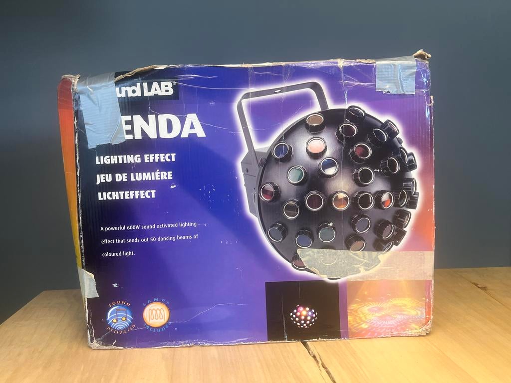 Twee vintage disco lampen, Muziek en Instrumenten, Licht en Laser, Gebruikt, Licht, Geluidgestuurd, Ophalen of Verzenden