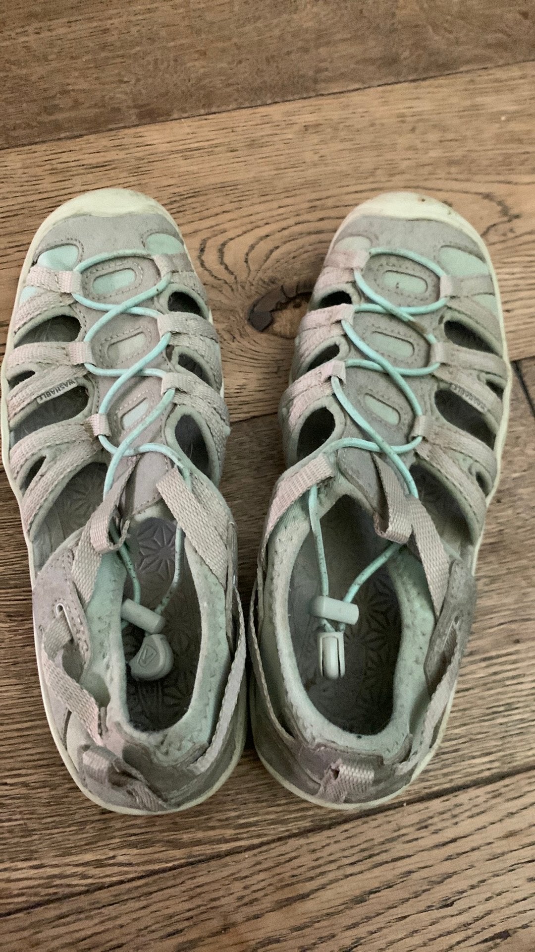 Turkoise keen sandalen 35, Ophalen of Verzenden, Zo goed als nieuw, Meisje, Overige typen