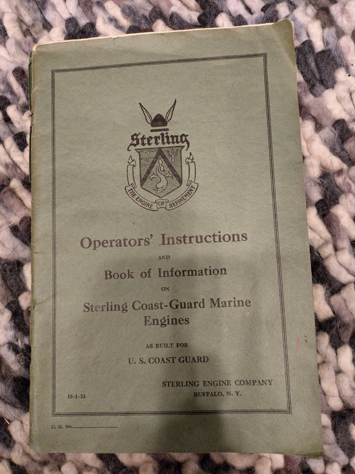 Sterling Coast-Guard Marine Engines Handleiding, Boeken, Ophalen of Verzenden, Gelezen, Autotechniek, Sterling Engine Company