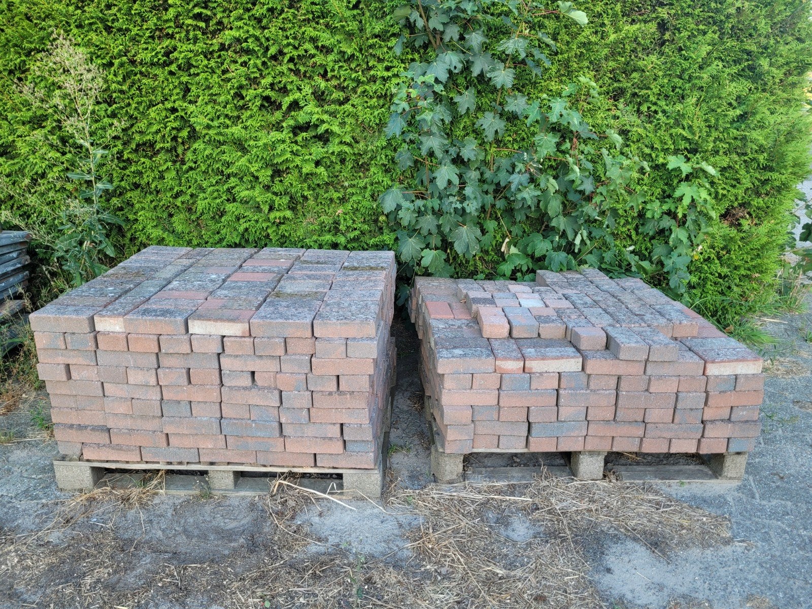Gebruikte klinkers rood/blauw - 15m², Ophalen, Gebruikt, 10 m² of meer, Klinkers