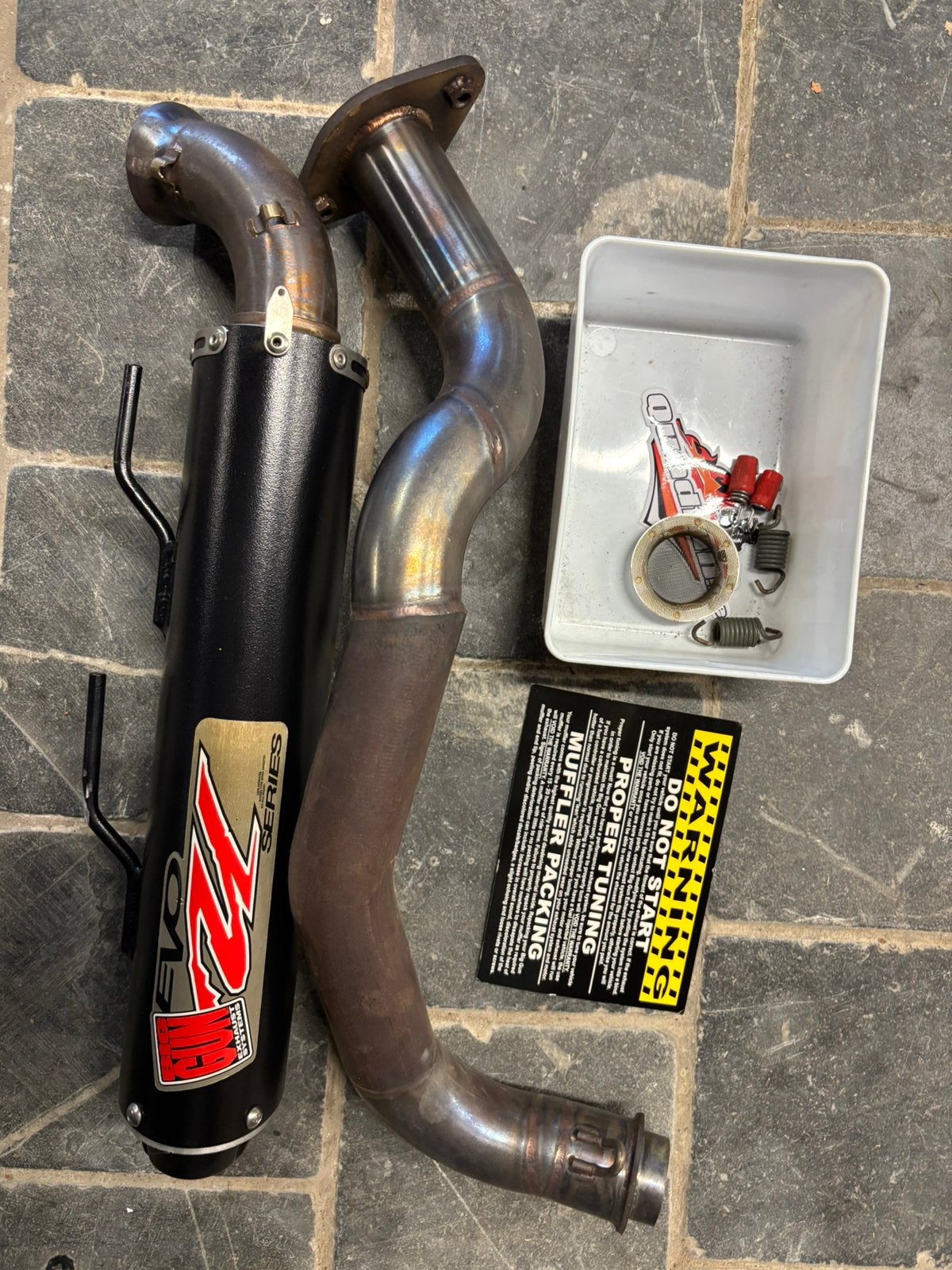 Uitlaatsysteem Polaris XP1000 Sportsman Quad, Motoren, Ophalen of Verzenden, Gebruikt