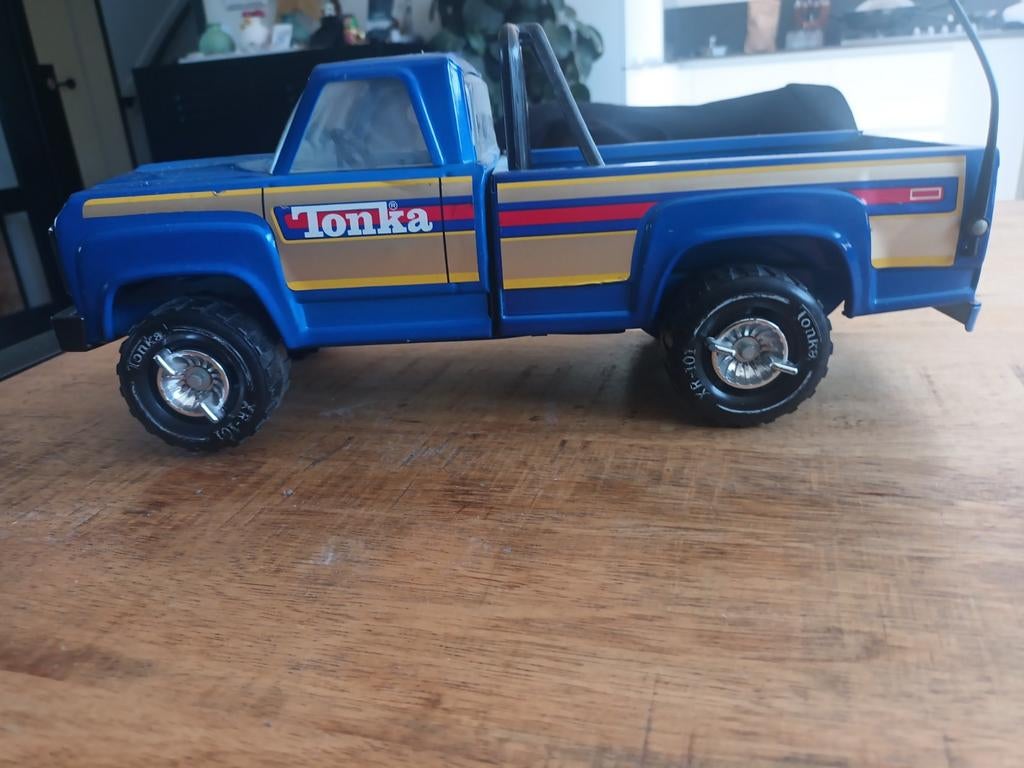 Tonka Pickup Truck Blauw - Vintage Speelgoedauto (37cm), Ophalen, Gebruikt