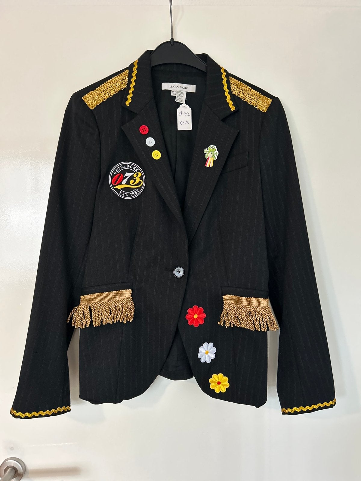 Oeteldonk dames jasje - Maat XS/S, Ophalen of Verzenden, Zo goed als nieuw, Maat 34 (XS) of kleiner, Carnaval