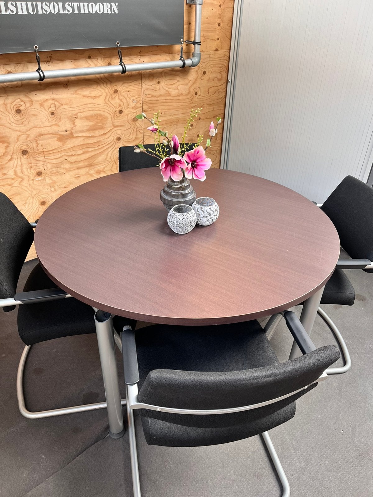 Ronde tafel (120 cm) incl. 4 stoelen, Xx, Xx, Rond, Xx