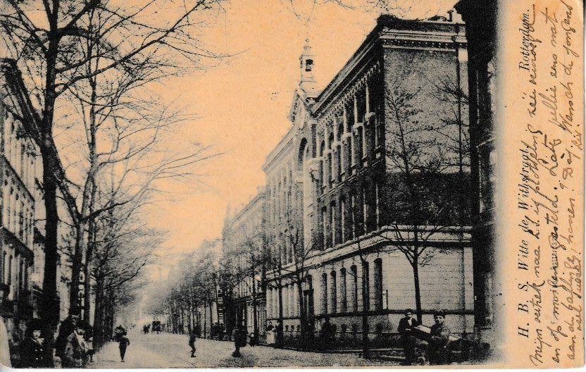 ROTTERDAM - 1907 - H.B.S. WITTE de WITHSTRAAT, Ophalen of Verzenden, Voor 1920, Gelopen, Zuid-Holland