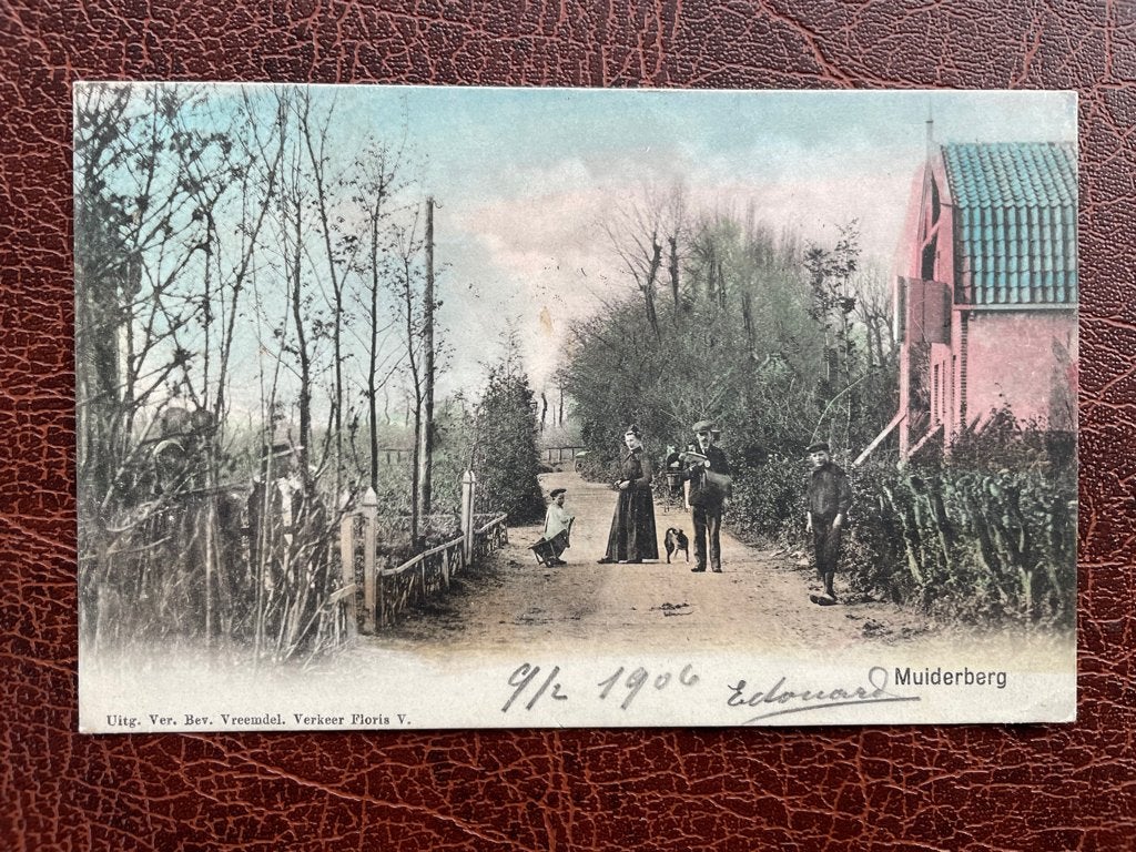 ansichtkaart van Muiderberg, Muiderberg , Dorpsgezicht 1., Verzenden, Voor 1920