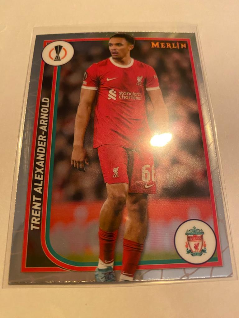 Trent Alexander-Arnold Topps Merlin Liverpool FC #70, Ophalen of Verzenden, Zo goed als nieuw, Plaatje