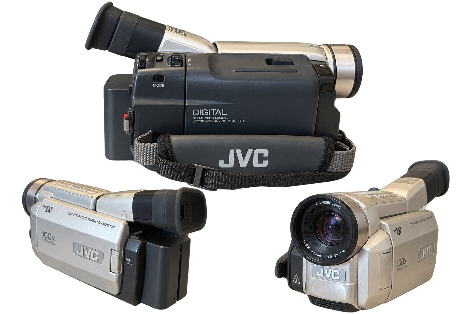 JVC GR-DVL100 Mini DV Camcorder met accessoires, Mini dv, Gebruikt, JVC, Camera