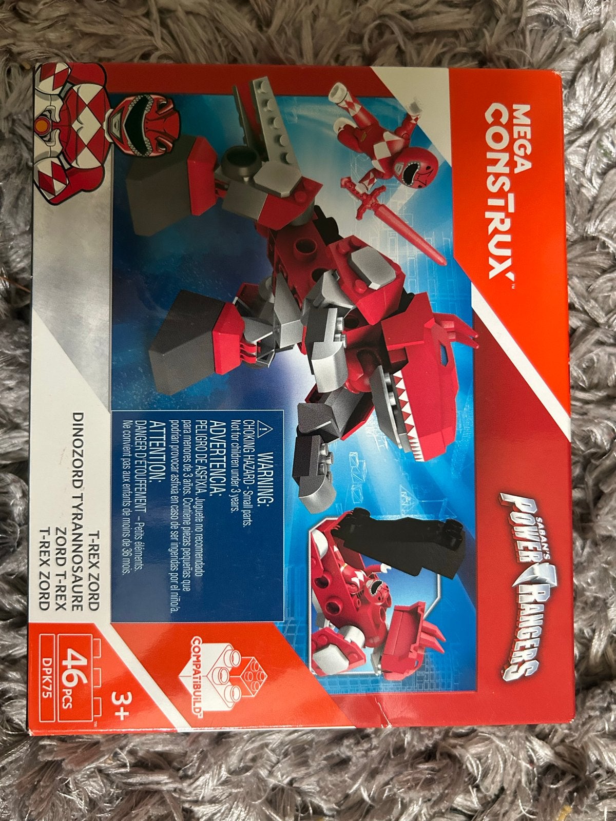 Mega Construx Power Rangers T-Rex Zord DPK75 - Nieuw, Ophalen of Verzenden, Nieuw, Megabloks