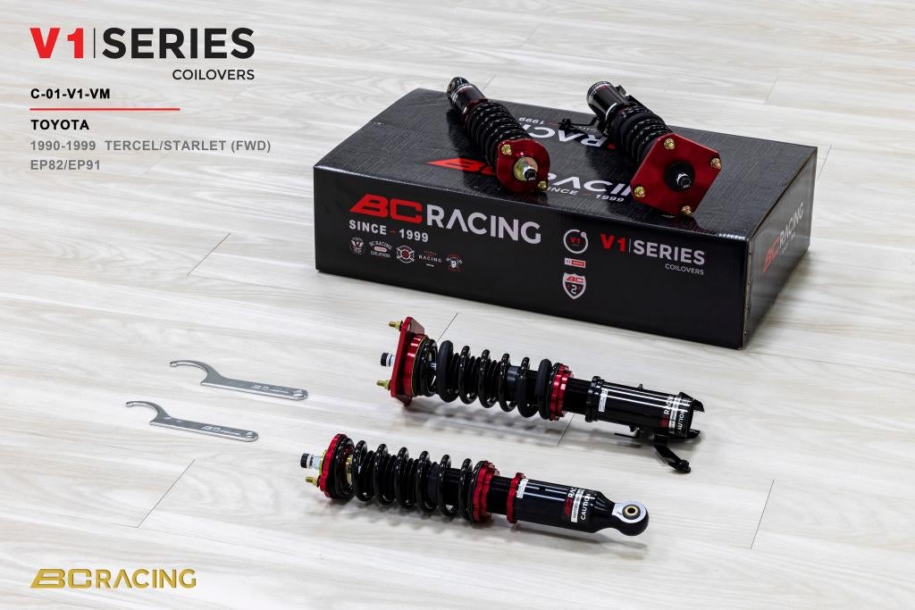 BC Racing schroefset V1-VM serie - Toyota Starlet 90-00, Auto diversen, Tuning en Styling, Ophalen of Verzenden