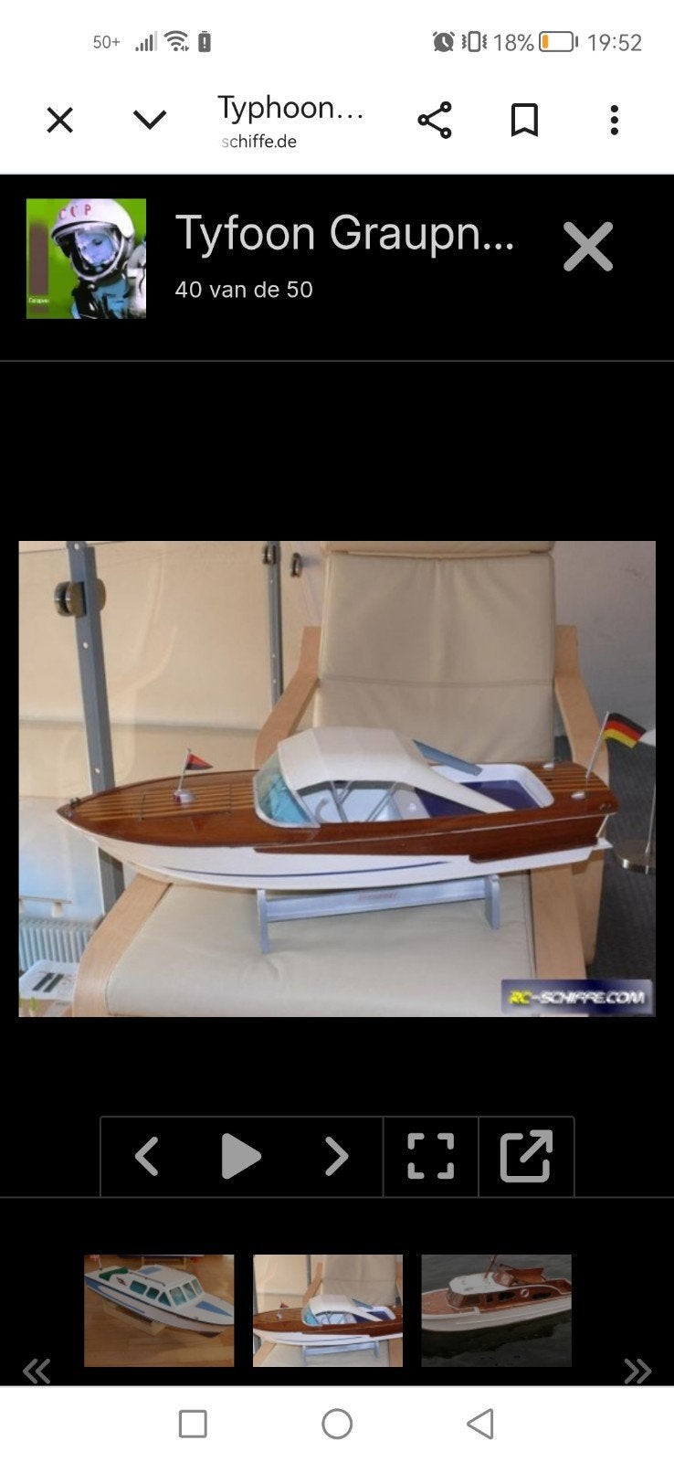 gezocht / gevraagd graupner taifun speedboot, Ophalen