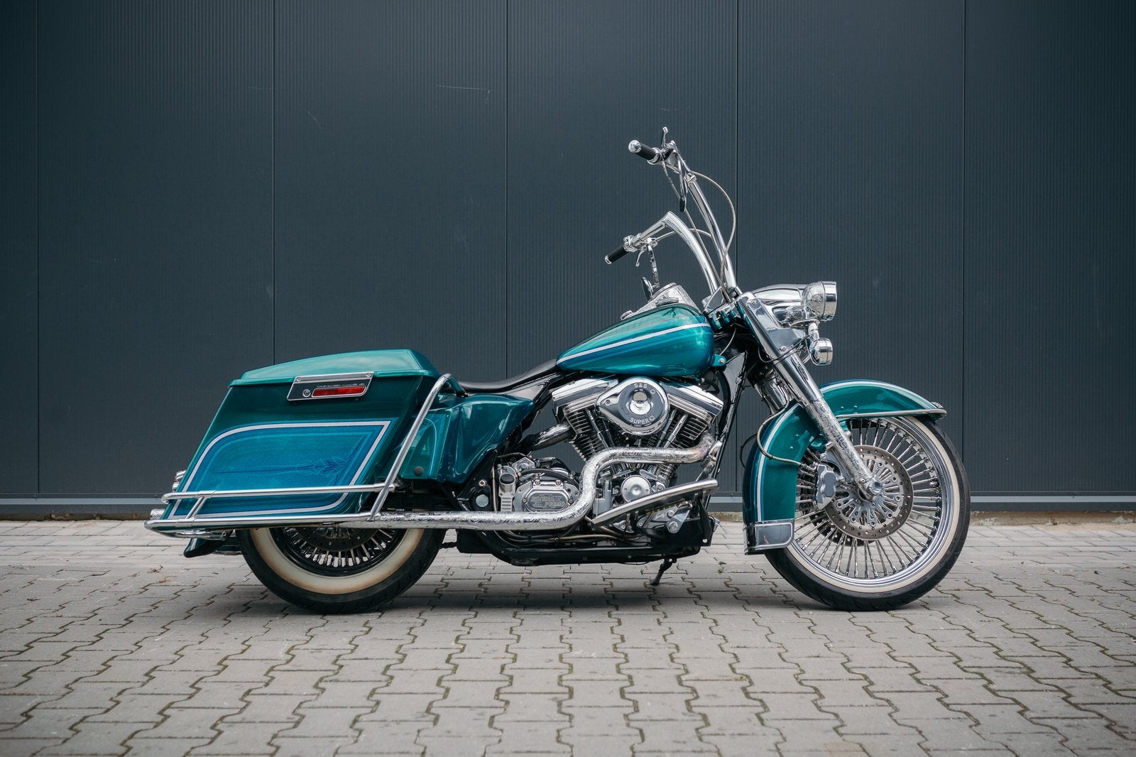 Harley Davidson FLHS Mexican Style 1989 S&S Rivera Primo, Motoren, Particulier, Chopper