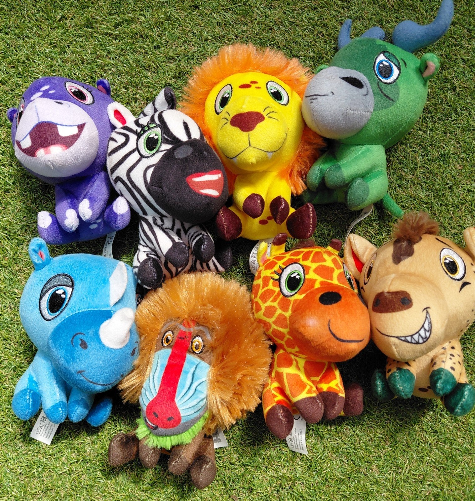 8 Lidl Safari Mini Knuffels, Lidl, Overige karakters, Overige typen, Ophalen of Verzenden