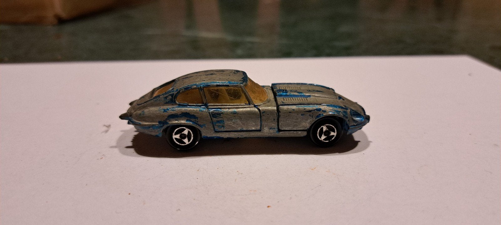 jaguar e type 1:60 majorette, Ophalen of Verzenden, Auto