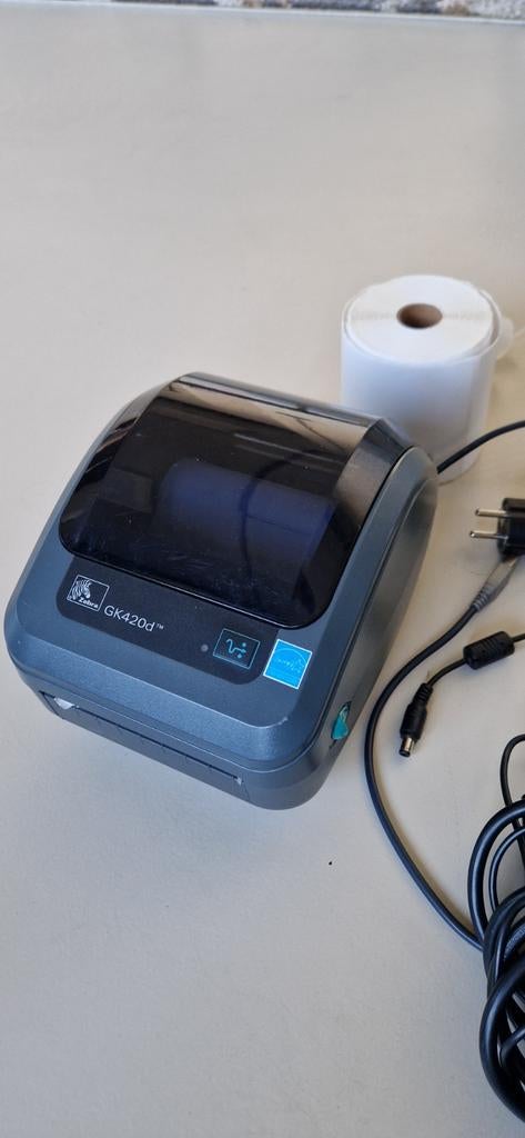 Labelprinter Zebra GK420D incl. Usb kabel + rol, Computers en Software, Labelprinters, Ophalen, Splendore Stone, Zo goed als nieuw