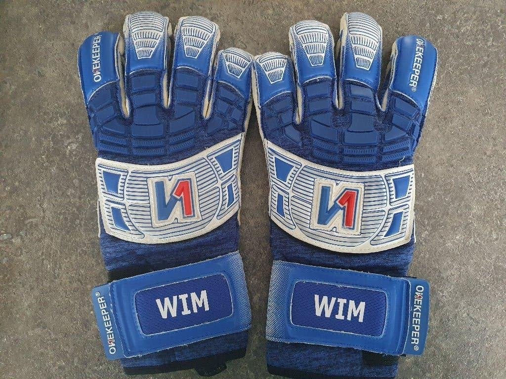 OneKeeper keepershandschoenen, Sport en Fitness, Voetbal, Gebruikt, Handschoenen, Maat XS of kleiner, Ophalen of Verzenden