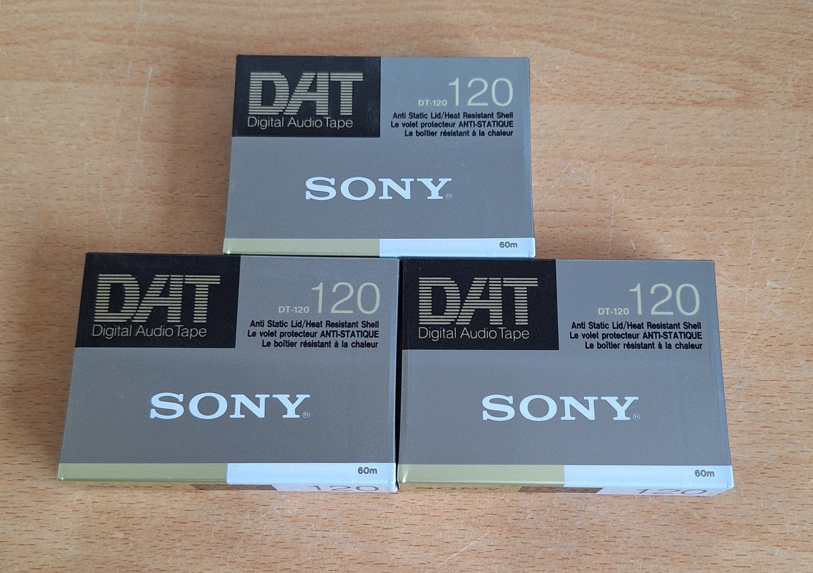 3 nieuwe Sony DAT DT-120 tapes  nieuw in verpakking., Cd's en Dvd's, Cassettebandjes, Ophalen of Verzenden