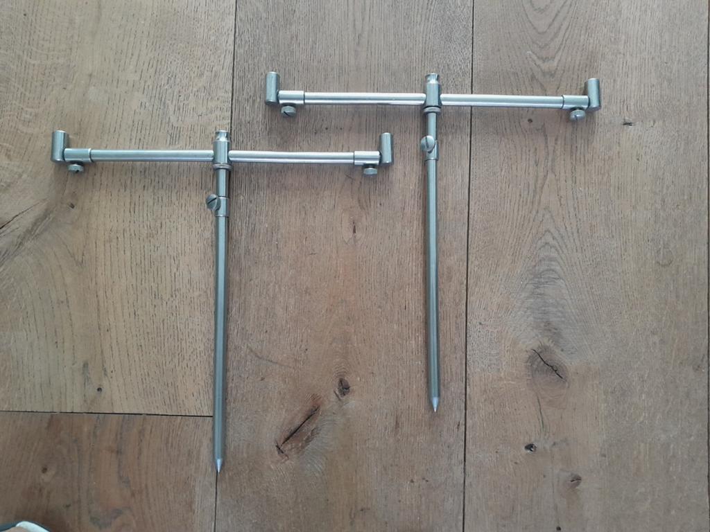 Set RVS hengelsteunen, Ophalen of Verzenden, Onbekend, Onbekend, Onbekend