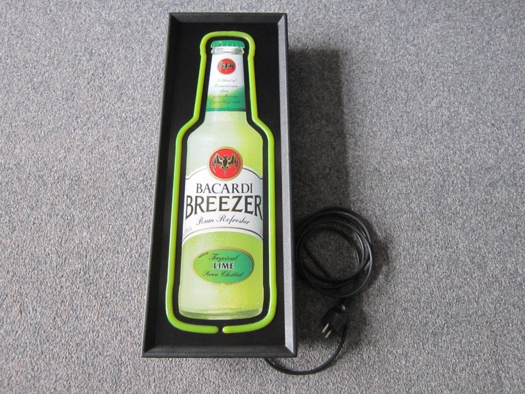 BACARDI LAMP LICHTRECLAME, Ophalen, Zo goed als nieuw, Lichtbak of (neon) lamp