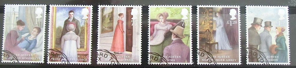 Jane Austen cpl set gest, Ophalen of Verzenden, Gestempeld