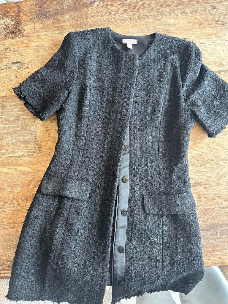 Elegant Zwart Bouclé Jasje - Tijdloos & Chic, Zwart, Ophalen of Verzenden, Zo goed als nieuw, Jasje