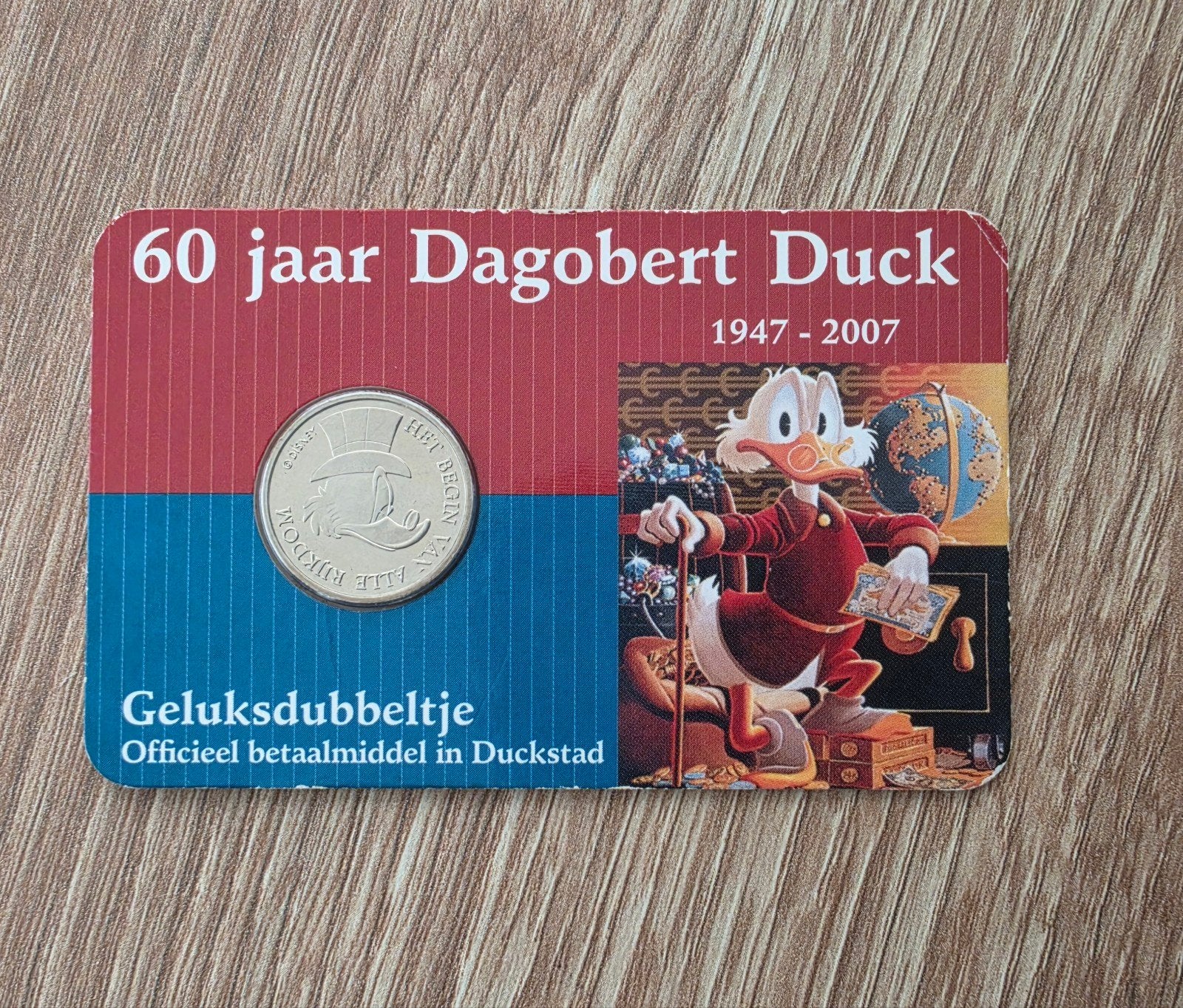 Dagobert Duck Geluksdubbeltje, Ophalen