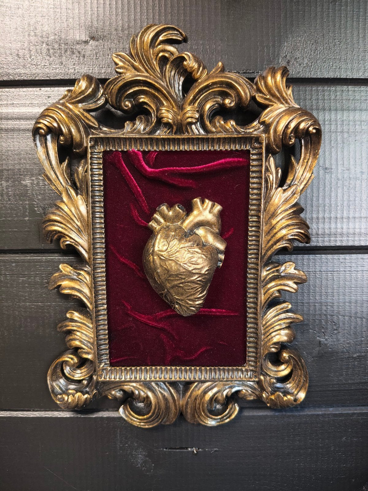 Gouden barok lijst anatomisch Hart silly-art, Antiek en Kunst, Kunst | Beelden en Houtsnijwerken, Overige onderwerpen, Ophalen of Verzenden