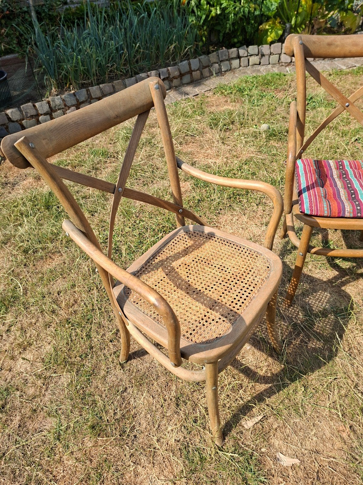 Vintage Thonet stoel met rotan zitting ( 6 stuks), Ophalen