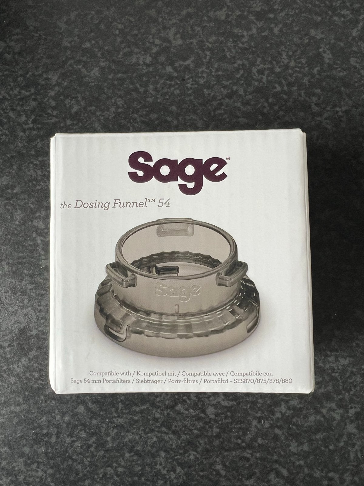 Sage Dosing Funnel 54mm voor portafilters+klik tamper nieuw, Ophalen of Verzenden, Nieuw, Overige modellen, Gemalen koffie