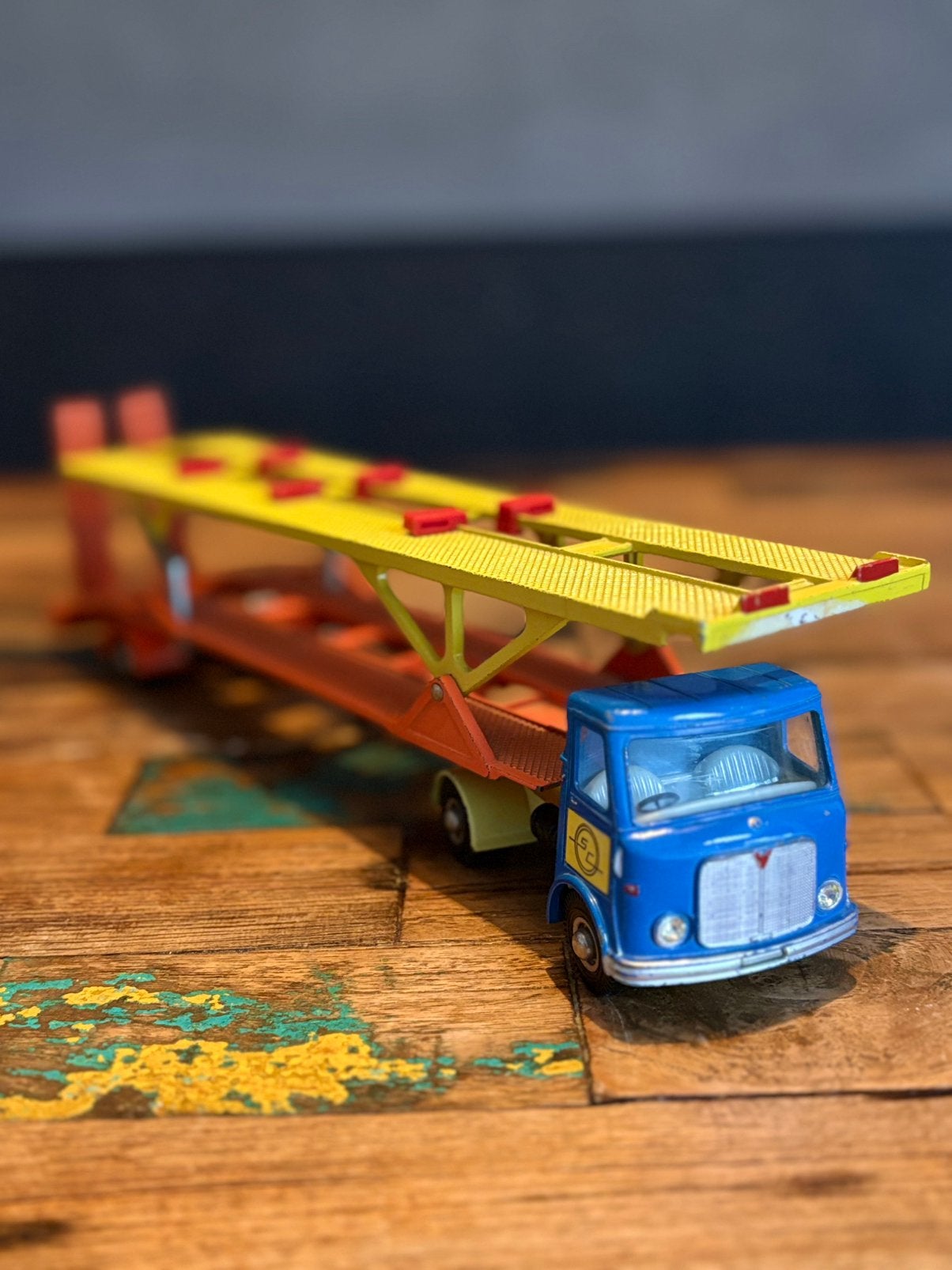 Dinky Toys 974 AEC Hoynor Car Transporter compleet - werkend, Ophalen of Verzenden, Zo goed als nieuw, Dinky Toys