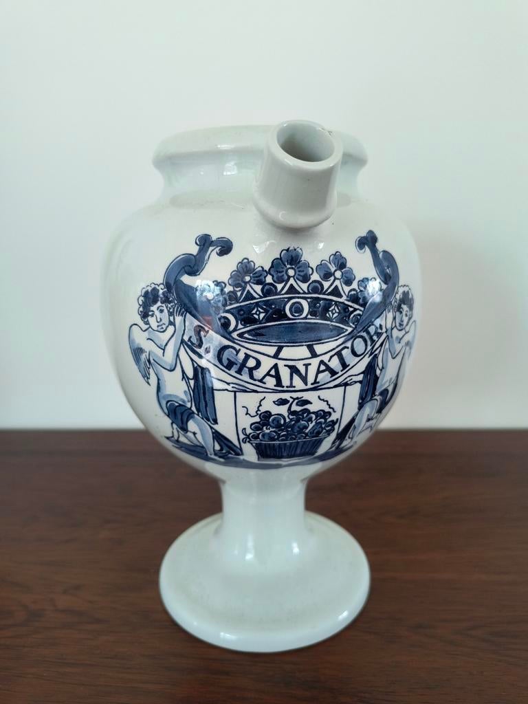 Antieke Apothekerspot G.K.B. Handgeschilderd Delfts, Ophalen of Verzenden