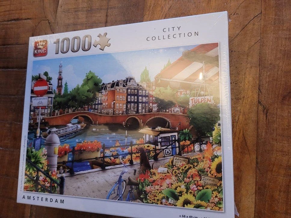 King City Collection Amsterdam Legpuzzel 1000 stukjes, Ophalen of Verzenden, 500 t/m 1500 stukjes, Nieuw, Legpuzzel