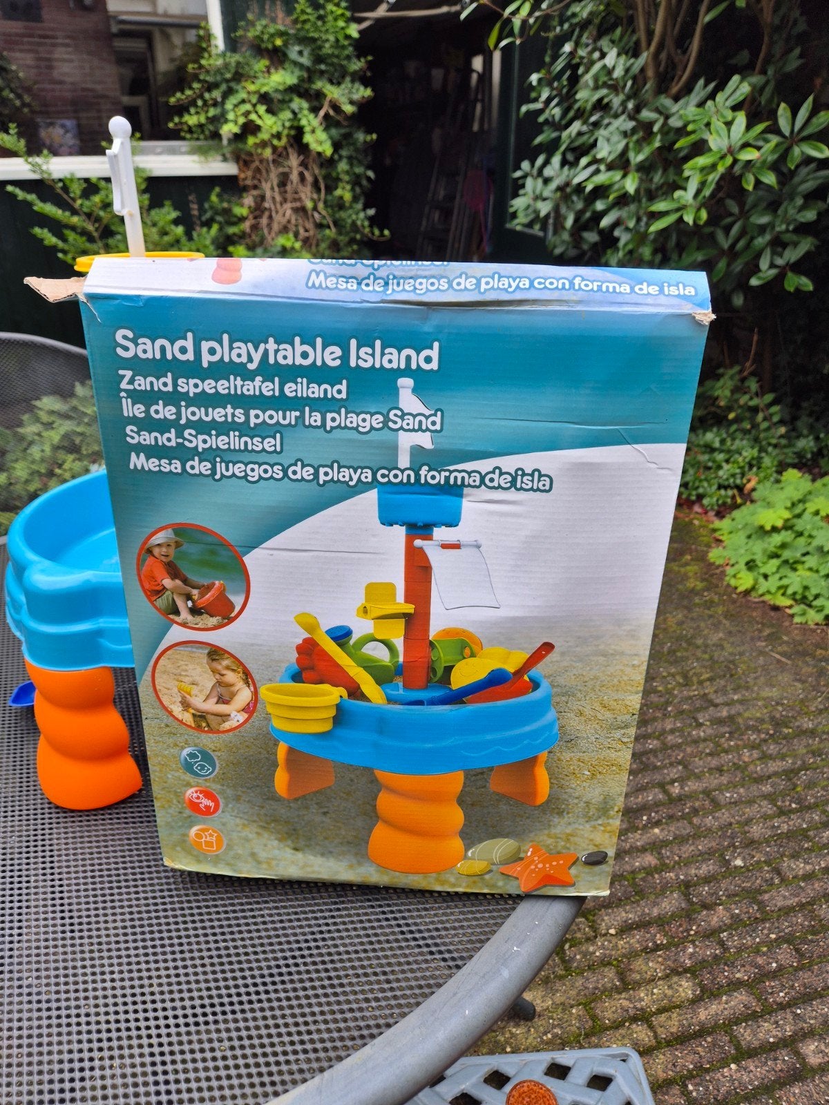 Zand en watertafel 'Sand Playtable Island' met accessoires, Ophalen