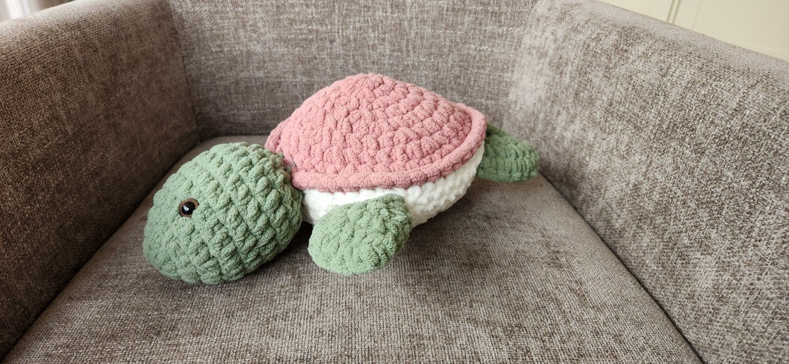 Handgemaakte gehaakte schildpad knuffel, Gebruikt, Handgemaakt, Overige typen, Ophalen of Verzenden