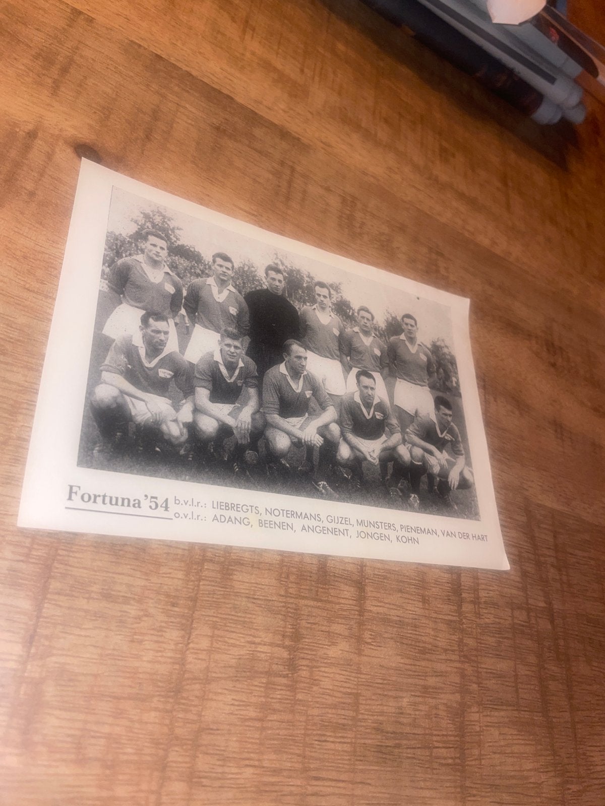 Fortuna '54 elftalfoto - Historische voetbalfoto, Verzamelen, Ophalen of Verzenden, Gebruikt, Overige binnenlandse clubs, Poster, Plaatje of Sticker