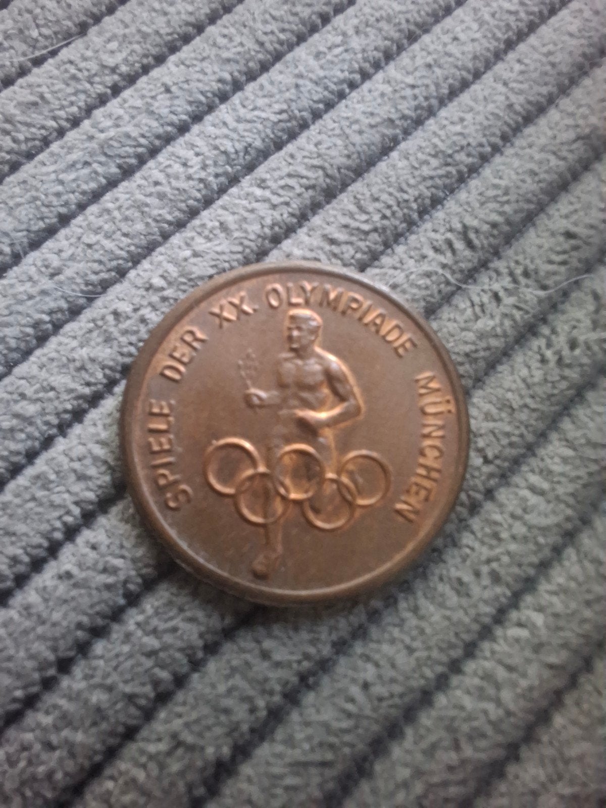 Olympische Spelen München 1972 Herdenkingsmunt, Postzegels en Munten, Penningen en Medailles, Ophalen of Verzenden