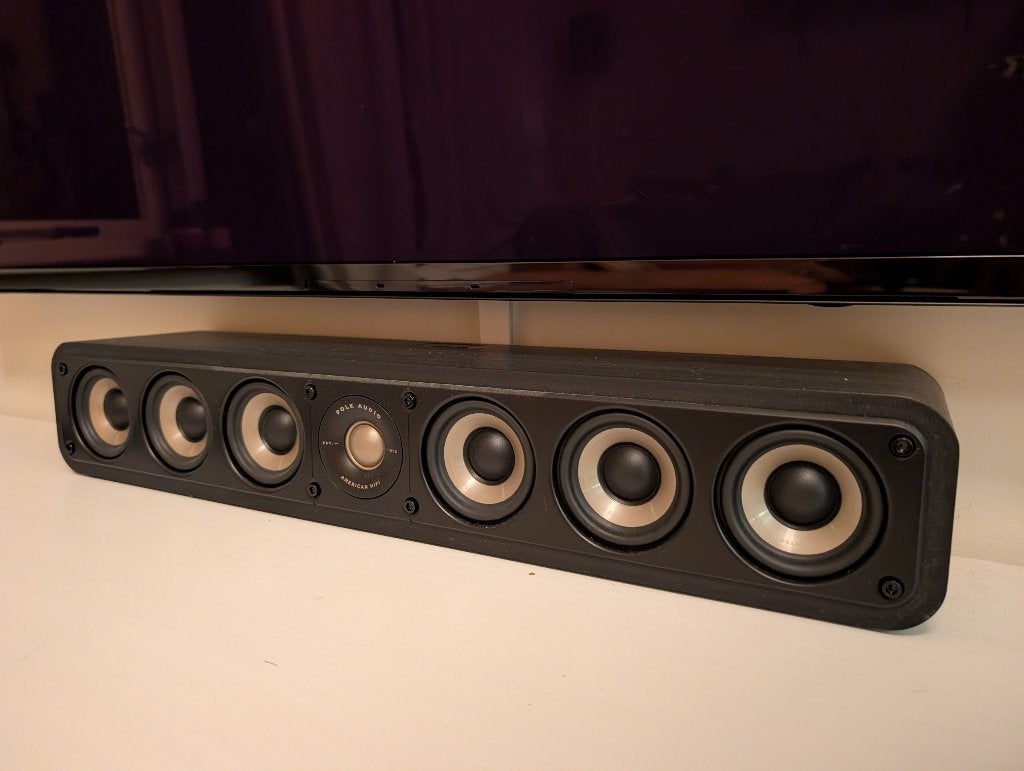 Polk Audio Signature Elite ES35 (Zwart), 120 tot 150 watt, Zo goed als nieuw, Geschikt voor surround/home cinema, Center speaker