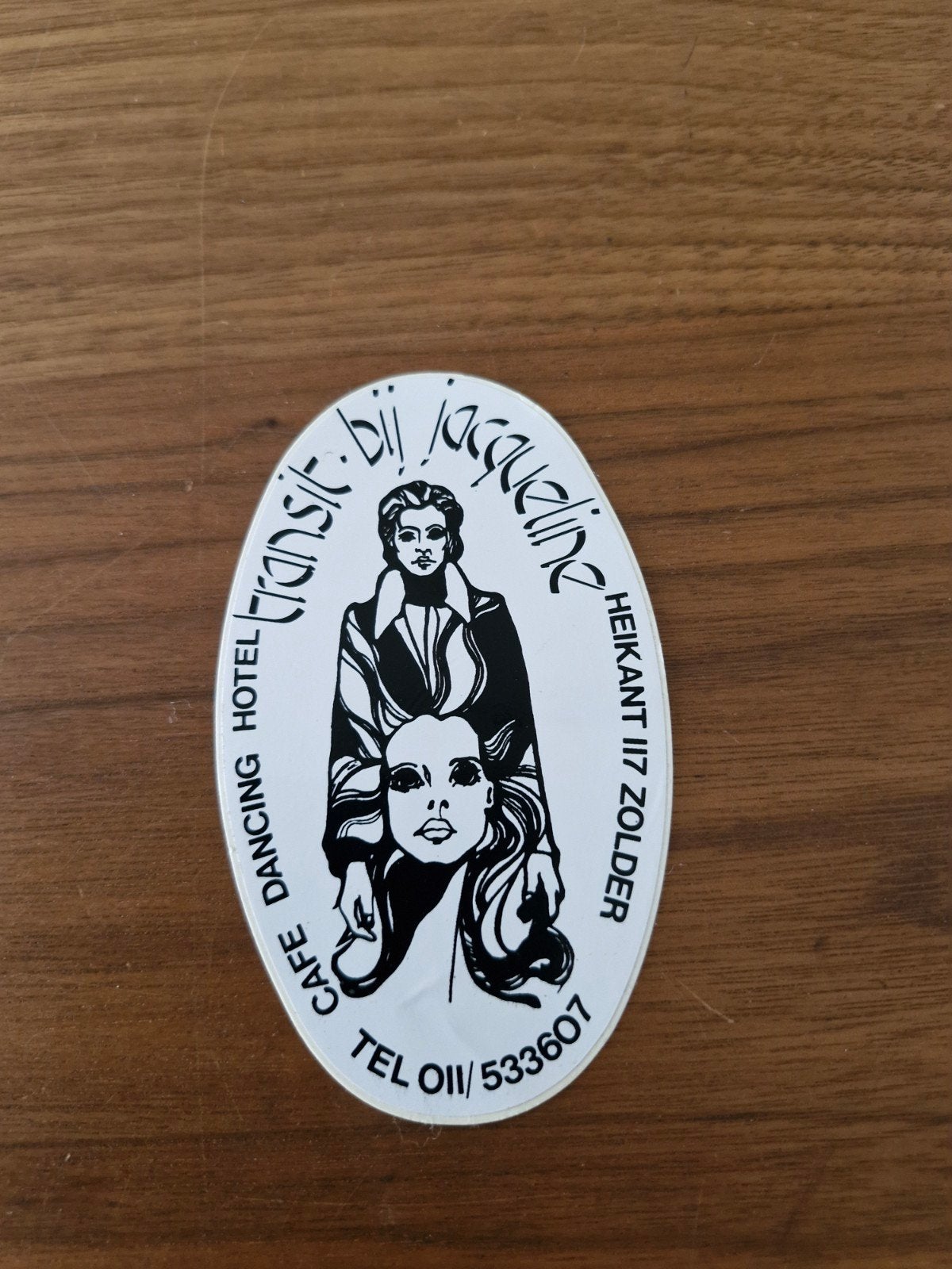 10571  Sticker Cafe Dancing Hotel Transit bij Jacqueline, Ophalen of Verzenden, Zo goed als nieuw, Overige typen