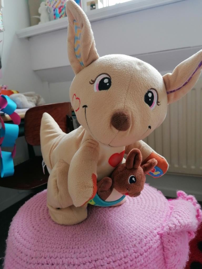 Vtech Spring en Speel Kangoeroe met baby, Kinderen en Baby's, Ophalen of Verzenden, Zo goed als nieuw, 6 maanden tot 2 jaar