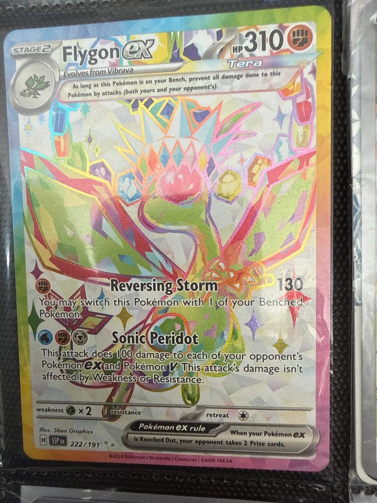 Flygon ex Tera Pokémon Kaart (222/191) - Nieuwstaat, Ophalen of Verzenden, Nieuw, Losse kaart, Foil