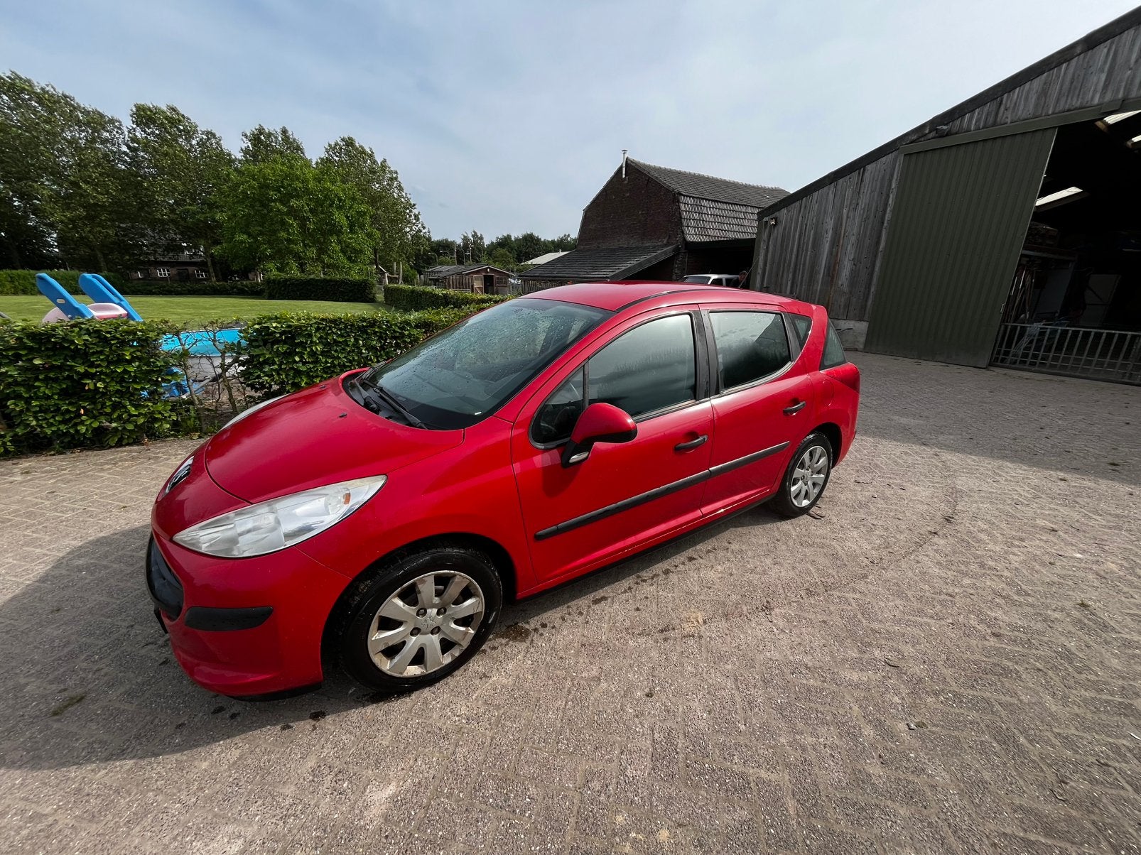 Peugeot 207 1.4 SW 2007 Rood, Auto's, Voorwielaandrijving, 1360 cc, Zwart, 4 cilinders