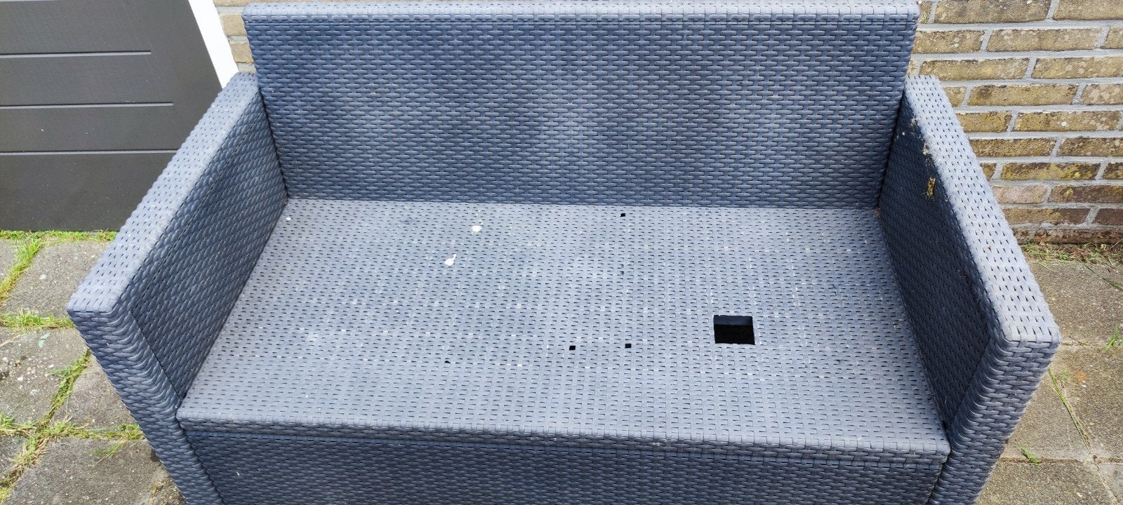 Tuinbankje, Ophalen, Gebruikt, Kunststof