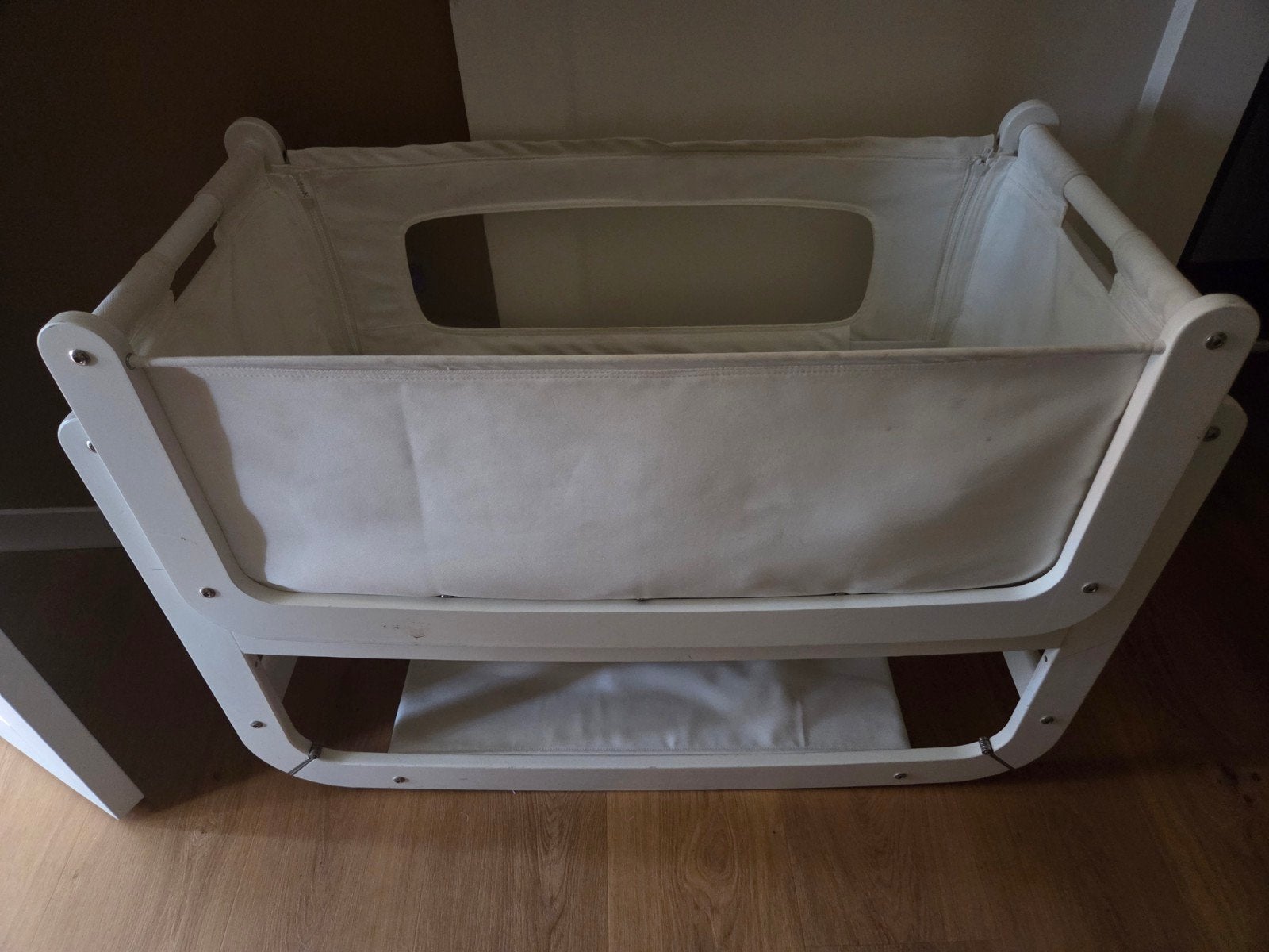 Cosleeper - Wit houten wiegje, Kinderen en Baby's, Babywiegjes en Ledikanten, Ophalen of Verzenden, Gebruikt, Wieg