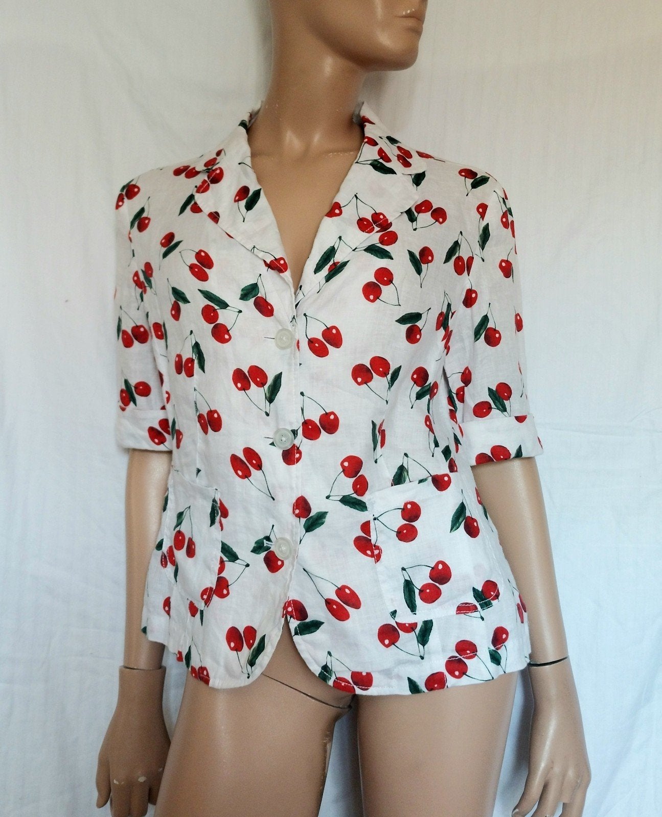 MARCO PECCI LINNEN Blouse,  Maat 40, Kleding | Dames, Blouses en Tunieken, Ophalen of Verzenden, Zo goed als nieuw, Maat 38/40 (M)