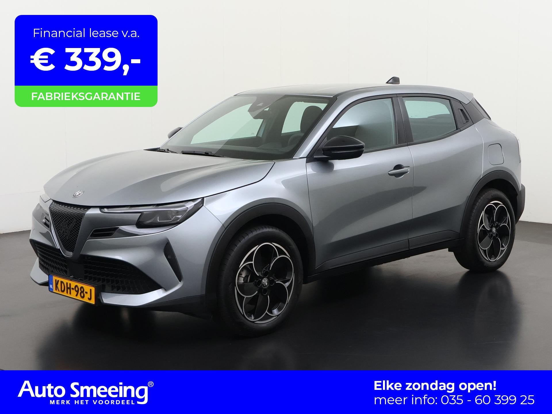 Alfa Romeo Junior Elettrica 54 kWh | 1 Fase | Carplay | Zond, Auto's, Alfa Romeo, Stof, Gebruikt, Parkeersensor, SUV of Terreinwagen