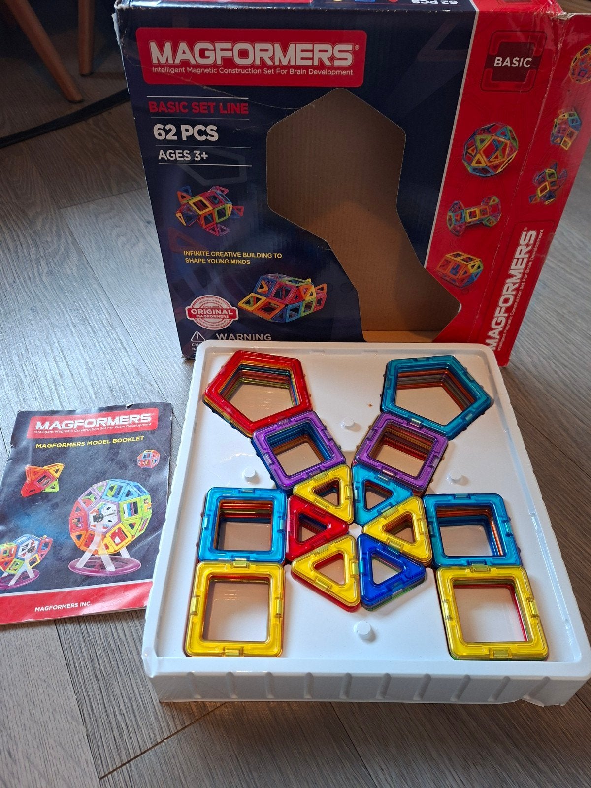 Magformers Basic Set Line - 62 Stuks Magnetisch Speelgoed, Ophalen of Verzenden
