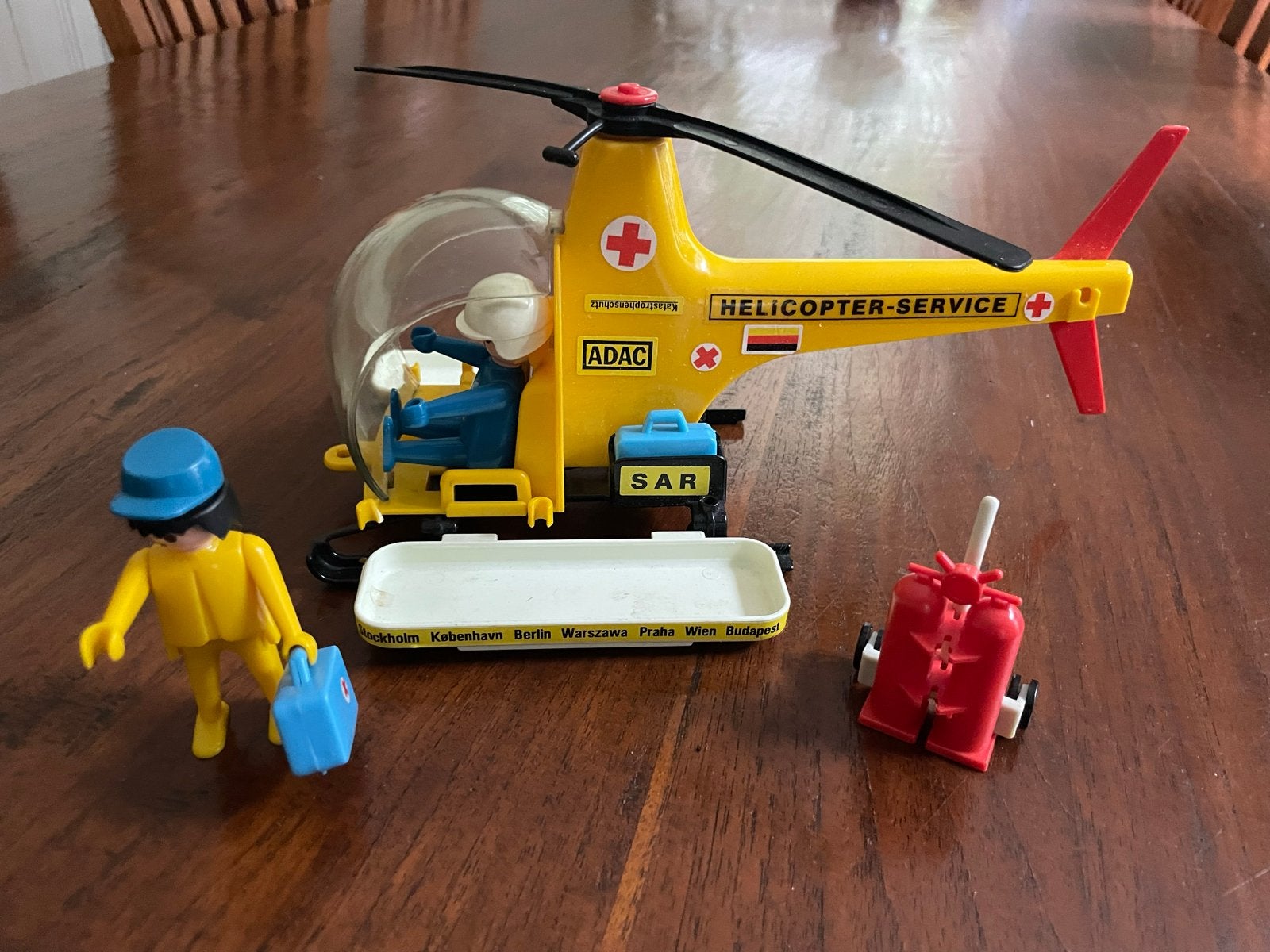 Playmobil ADAC Helicopter-Service met figuur en accessoires, Ophalen of Verzenden, Gebruikt, Jongen of Meisje