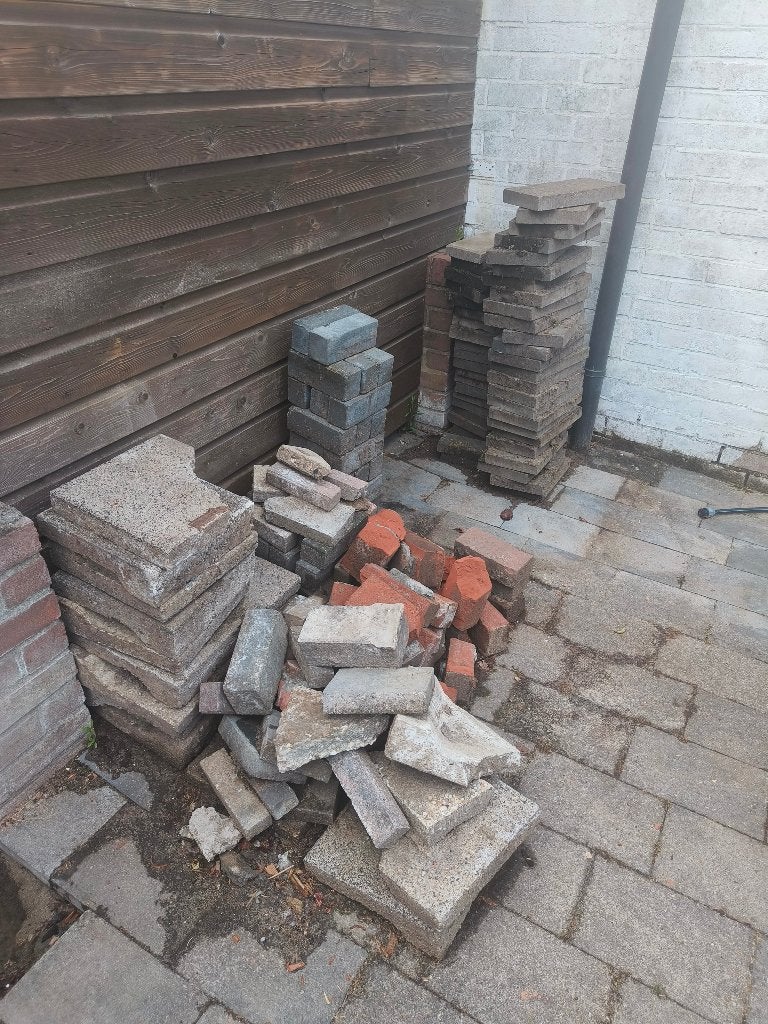 Verschillende tuintegels, Tuin en Terras, Ophalen, Gebruikt, Beton, Overige typen