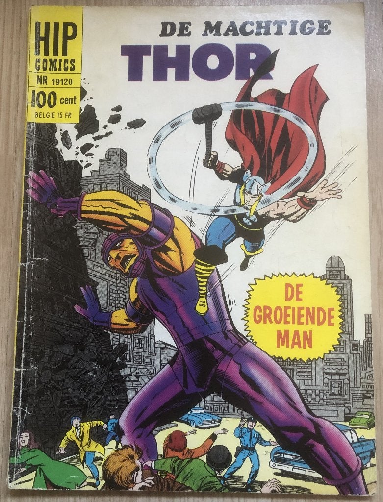 DE MACHTIGE THOR - DE GROEIENDE MAN - HIP COMICS - 1969, Boeken, Strips | Comics, Eén comic, Ophalen of Verzenden, Zo goed als nieuw