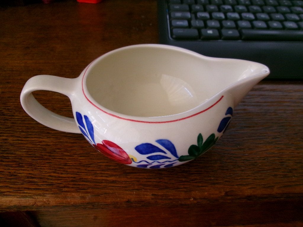 Boerenbont  vintage melk kannetje  plat, Verzenden, Overige typen, Zo goed als nieuw, Overige stijlen